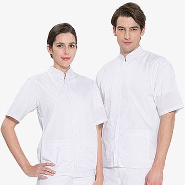 반팔 TC45수 스판덱스 위생복 자켓