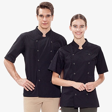 기능성 반팔 더블진주 스냅 조리복