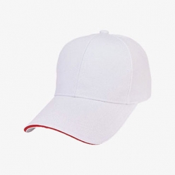 배색라인 무지 단체캡모자