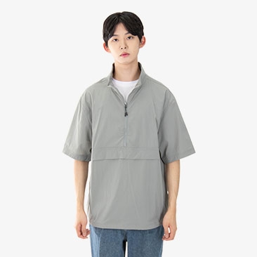 스판 반팔 단체바람막이