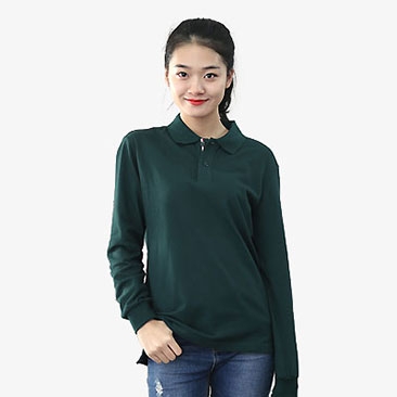 20수 PKG 테잎 배색 카라티 긴팔