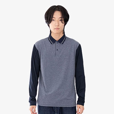 스판덱스 배색카라티 긴팔