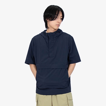 스판 반팔 아노락 바람막이