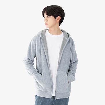 폴라폴리스 본딩 후리스 후드집업