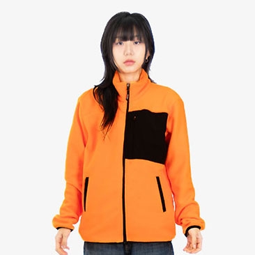 주머니 포인트 후리스집업