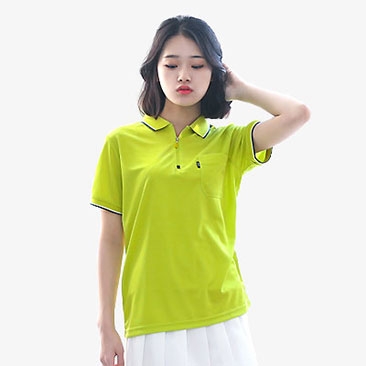 니즈지퍼 카라티 반팔