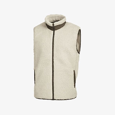 양털 후리스 조끼