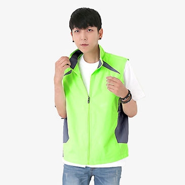 카라배색 단체조끼