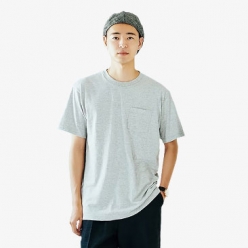 17수 ​베이직 라운드 포켓티셔츠