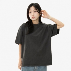 비캔버스 32수 2합 피그먼트 오버핏 반팔