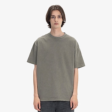 비캔버스 32수 2합 피그먼트 오버핏 반팔