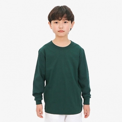 아동 로토 30수 면티 긴팔 (소매밴딩)