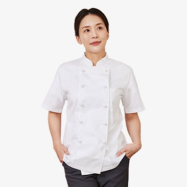 반팔 매듭단추 조리복