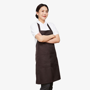 목걸이형 스냅버튼 앞치마