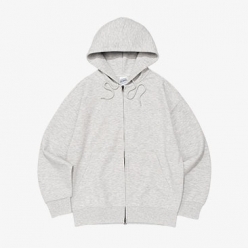 비캔버스 특양면 투웨이 오버핏 후드집업