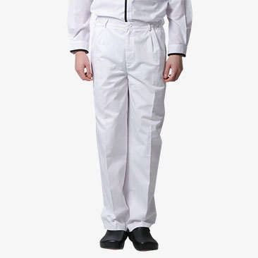 남자 백색 위생바지