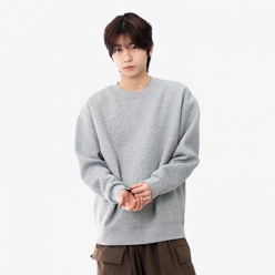 비캔버스 기모쭈리 오버핏 맨투맨