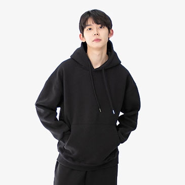 비캔버스 기모쮸리 오버핏후드