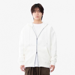 비캔버스 기모쮸리 투웨이 오버핏 후드집업