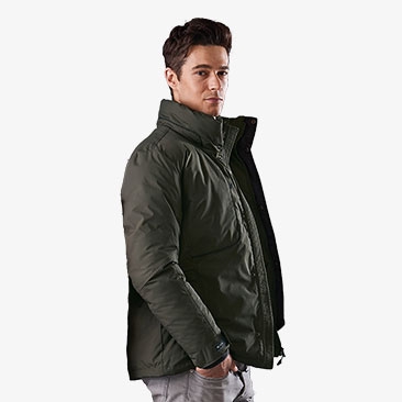 하이포라 배색 파이핑 자켓