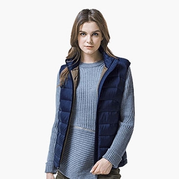 경량 덕다운 조끼