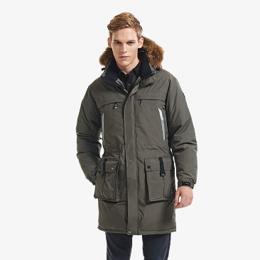 프리미엄 라쿤털 웰론 롱파카