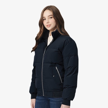 오리털 퀼팅 숏점퍼