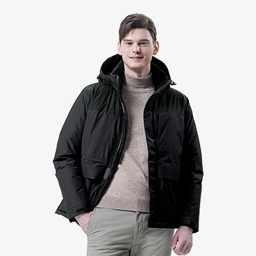 블럭배색 하프자켓