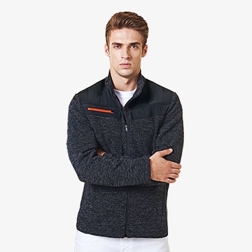 미르본딩 배색지퍼 포인트자켓