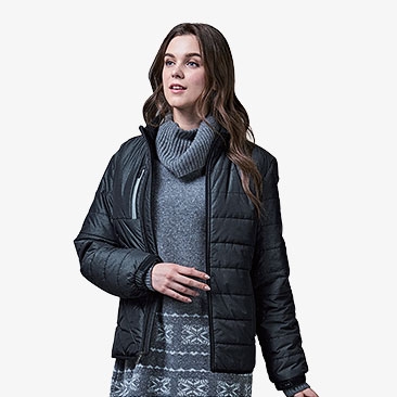 멜란지 경량패딩 점퍼