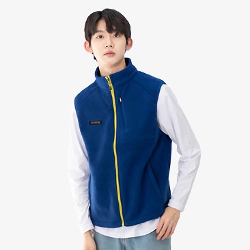 폴라폴리스 배색 조끼