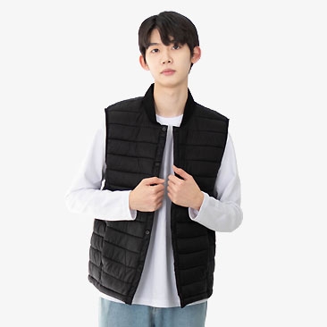 스냅 버튼 패딩조끼