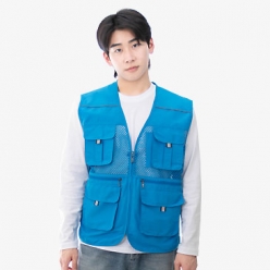 야광띠 왕망사 조끼