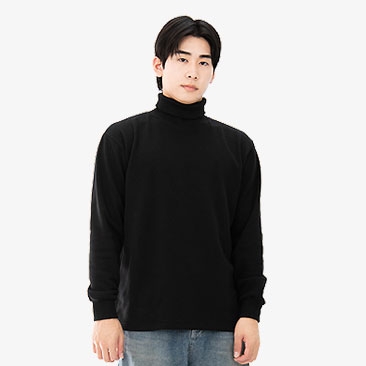 베이직 특양면 기모 폴라 긴목