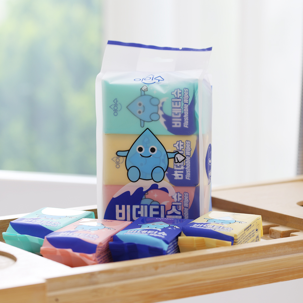 아이수 블루니 몬스터 미니 비데티슈 10매 x 6개