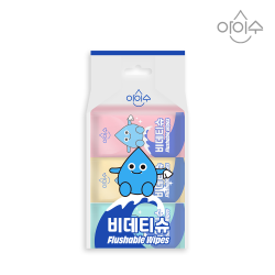 아이수 블루니 몬스터 미니 비데티슈 10매 x 6개 x 30팩 (1BOX)