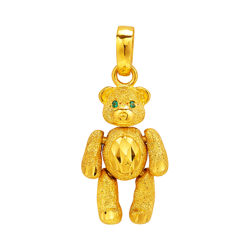 수호 곰돌이 펜던트 24K 순금 11.25g
