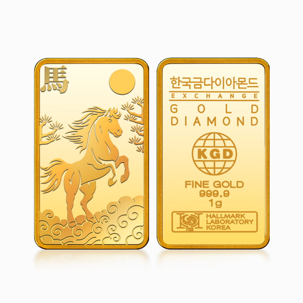 병오년 말 골드바 24K 순금 1g