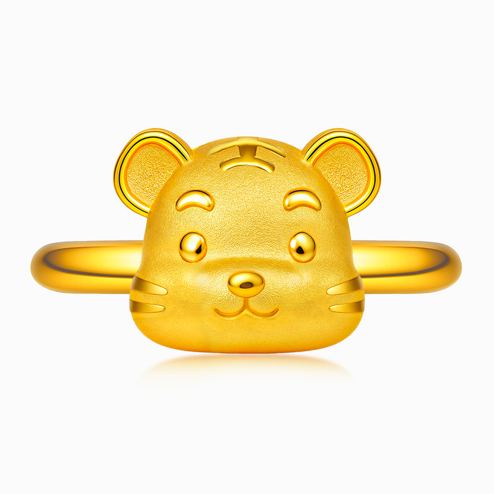 호랑이 돌반지 24K 순금 1g