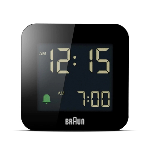 BRAUN 정식수입품 무소음 디지털 스누즈알람 탁상시계 BC08B 라이트기능 (58mm)