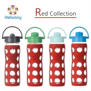라이프팩토리 유리병/텀블러 16oz(475ml) 플립캡/스트로캡 글라스보틀 레드컬렉션 Flip cap/Straw cap Bottle(tumbler) Red Collection 프랑스/미국산