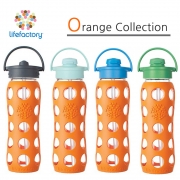 라이프팩토리 유리병/텀블러 22oz(650ml) 플립캡/스트로캡 글라스보틀 오렌지컬렉션 Flip cap/Straw cap Bottle(tumbler) Orange Collection 프랑스/미국산