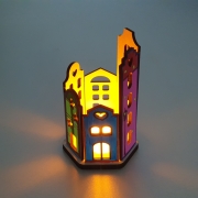 컬러링 크리스마스 타운 조명