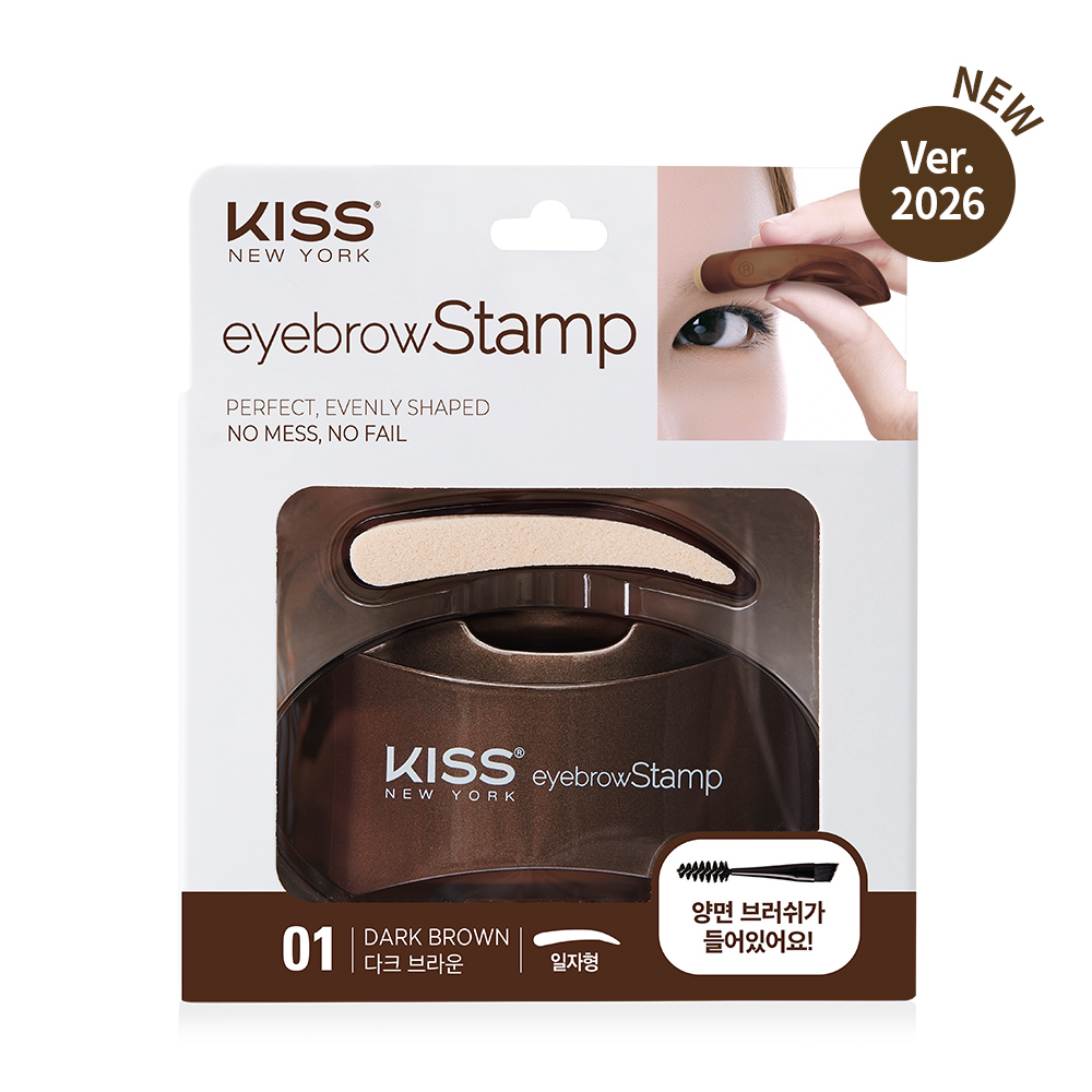 키스뉴욕 아이브로우 스탬프 _다크브라운(일자형)
