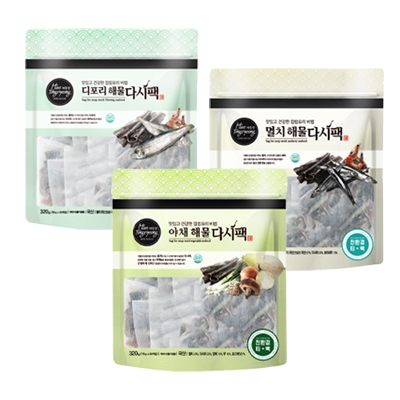 ★친환경티백★ 해통령 해물 다시팩 320g x 3종세트