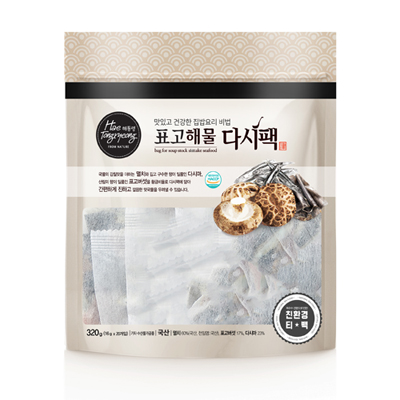 ★친환경티백★ 해통령 표고해물 다시팩 320g