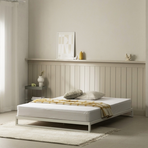 트리샤 침대 프레임 (화이트)