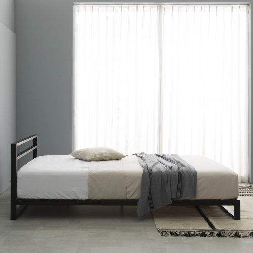 트리샤 헤드보드 침대 프레임 (블랙)