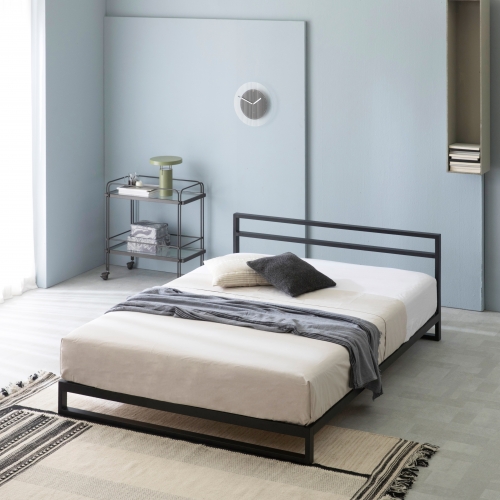 트리샤 헤드보드 침대 프레임 (블랙)