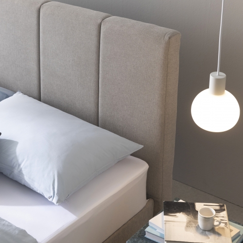 매든 저상형 침대 프레임 (라이트그레이)